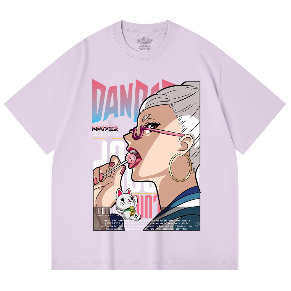 230 Gsm 100% Cotton DanDaDan V10 Seiko Print Unisex Heavy Cotton T Shirt