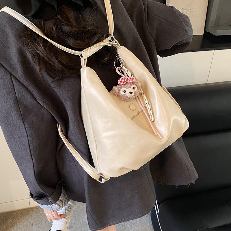 

Сумка большой вместимости Женский новый рюкзак Наплечная сумка-тоут no pendant белый