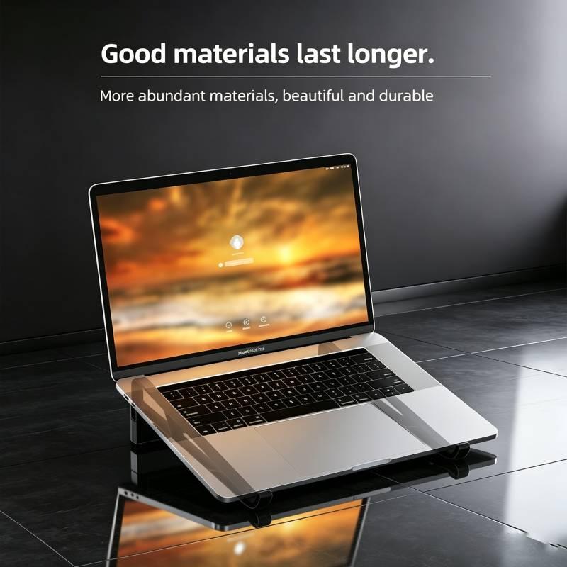 Laptop Stand Folding Adjustable Ergonomic Notebook Holder Universal for 10-17 Inch Laptop Tablet Home Office Desk Use