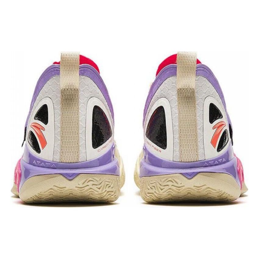 Anta Crazy Tide 5 V2 Shock Absorption Non-Slip Low-Top Basketball Shoes Men Sneakers Pink Purple 112411106-4