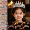 Multi-Color Children Princess Crowns Fashionable Rhinestone Tiaras  for Girls