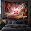 Personalized Tapestry Wall Hanging Poland Football Pattern Art Background Cloth