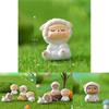 Entzückende Harz-Schaf-Figur Niedliche Garten-DIY-Dekoration Cartoon-Stil