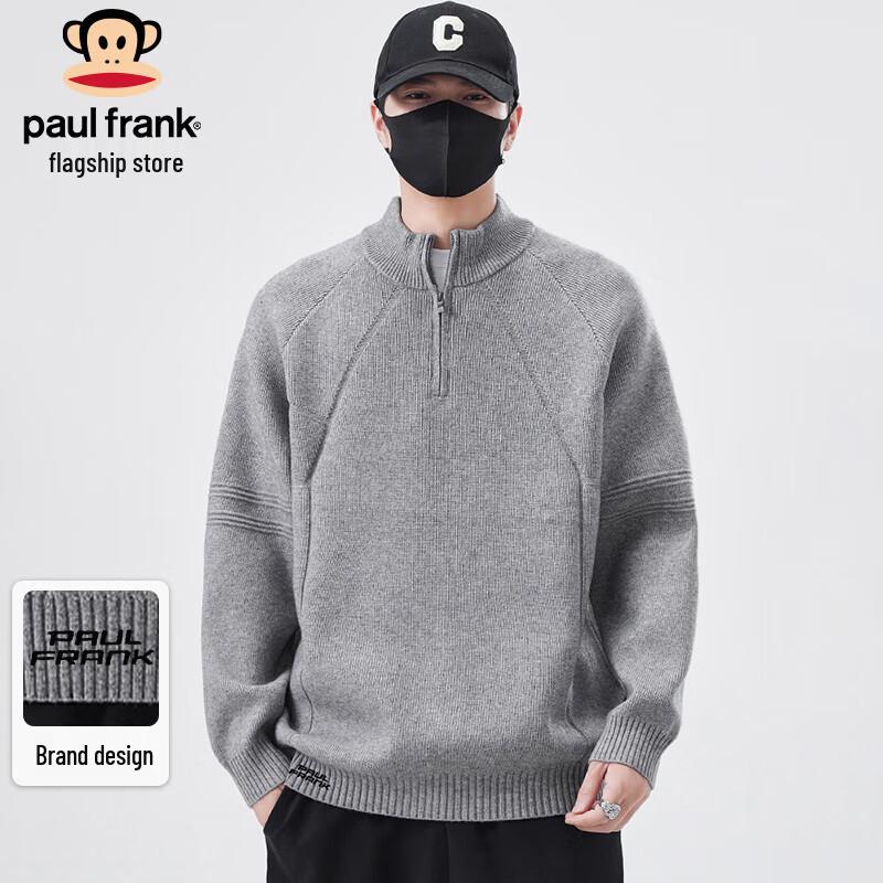 

Paul Frank Men s Autumn/Winter Mock Neck Zip-Up Sweater 3XL