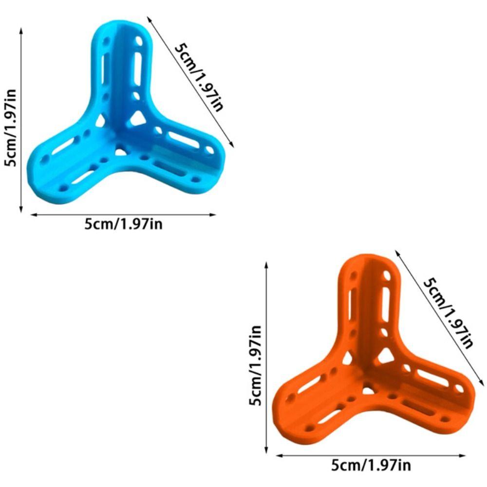 Heavy Duty Corner Brace Brackets Steel Material Blue Color Triangle Steel Angle Support Orange Color Durable PLA Corner Guard