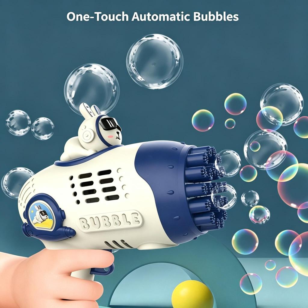 Space Bubble Machine Automatic Bubble Gun Leak‑Proof Kids Toy Gift