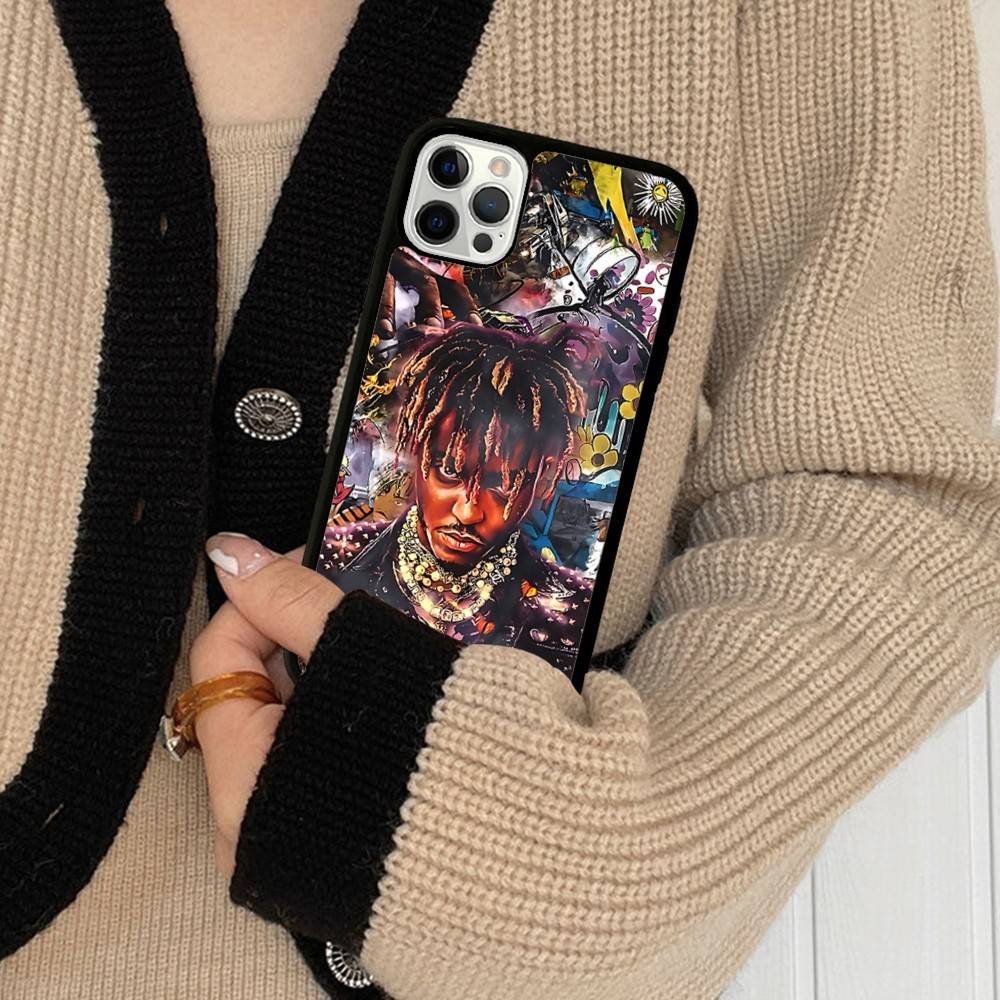 Rapper J-Juice Wrld Phone Case Wireless Charging PC+TPU For IPhone 11 12 13 14 15 16 17 Pro Max Plus Case