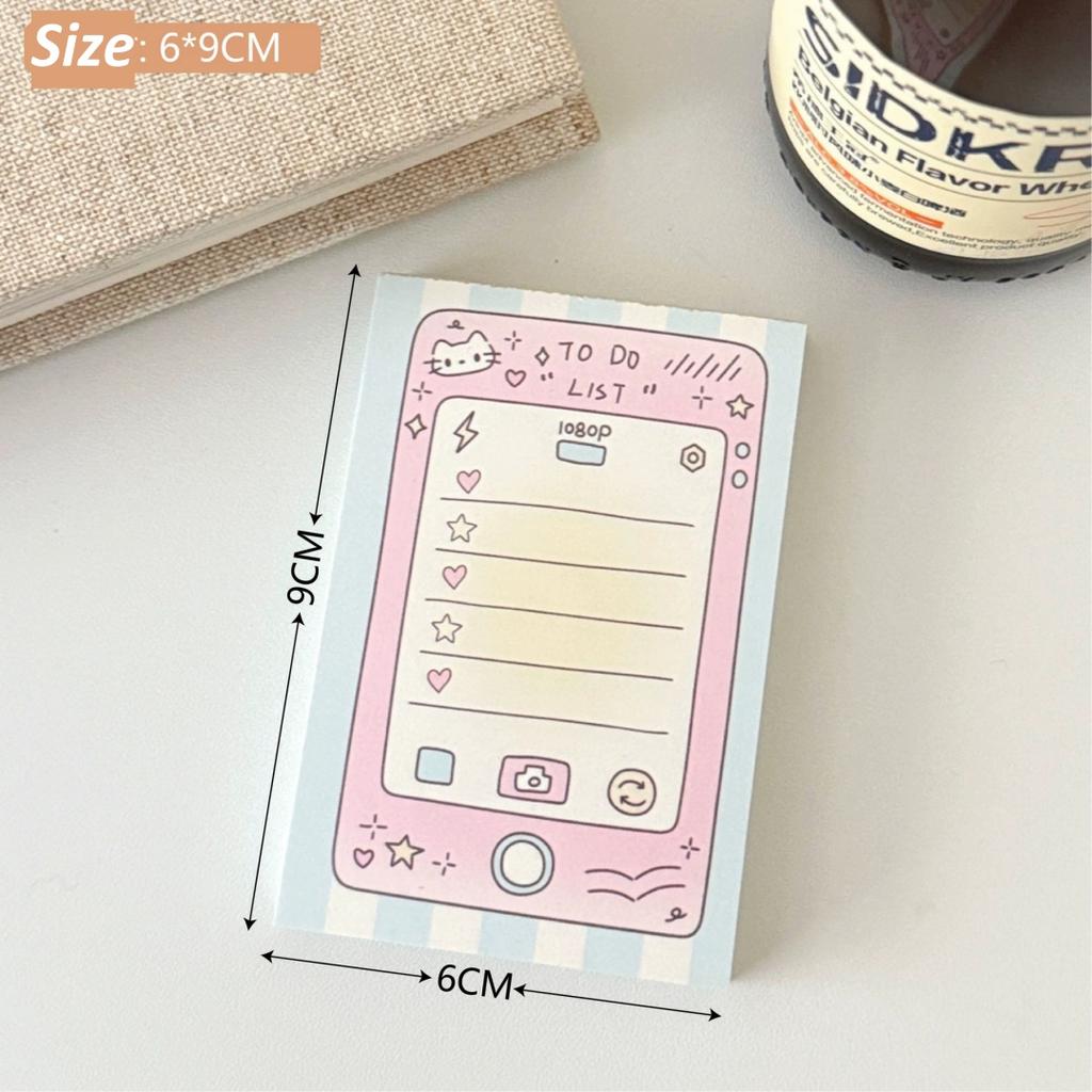 Tear-Off Memo Pads Tear-Off Non-Sticky Notepads Cute Mini Notepads Adorable Romantic Notepads For Daily Notes Planner Decor