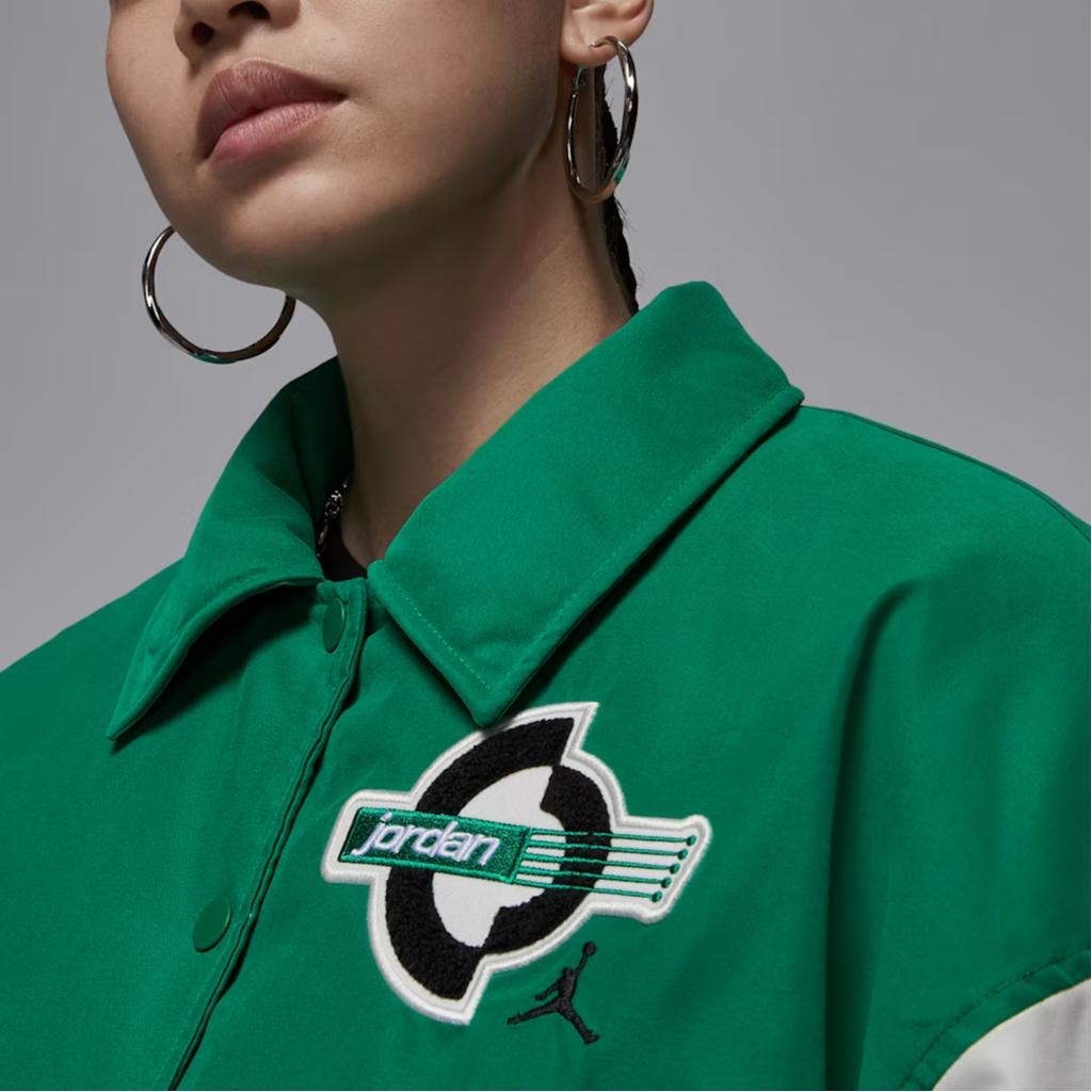 Jordan Warm Comfortable Simple Solid Color Jacket Women Jacket Green HV0404365