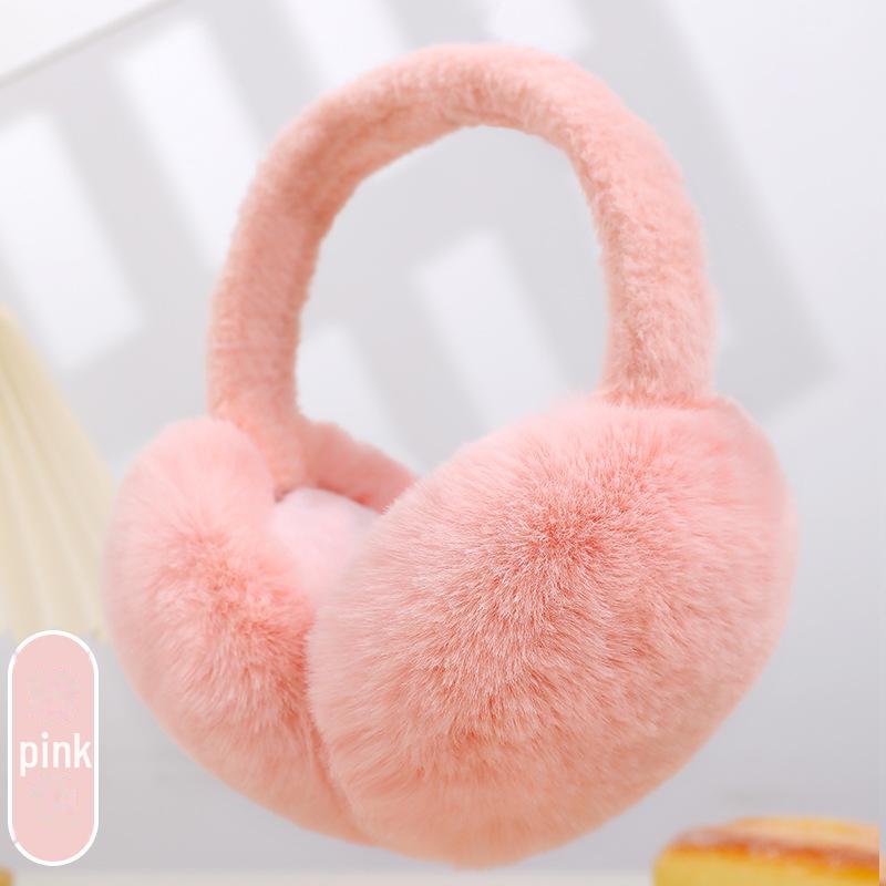 Ruiya Foldable Plush Velvet Earmuffs for Winter - Warm, Cold-Proof, Antifreeze Ear Warmers for Women and Students