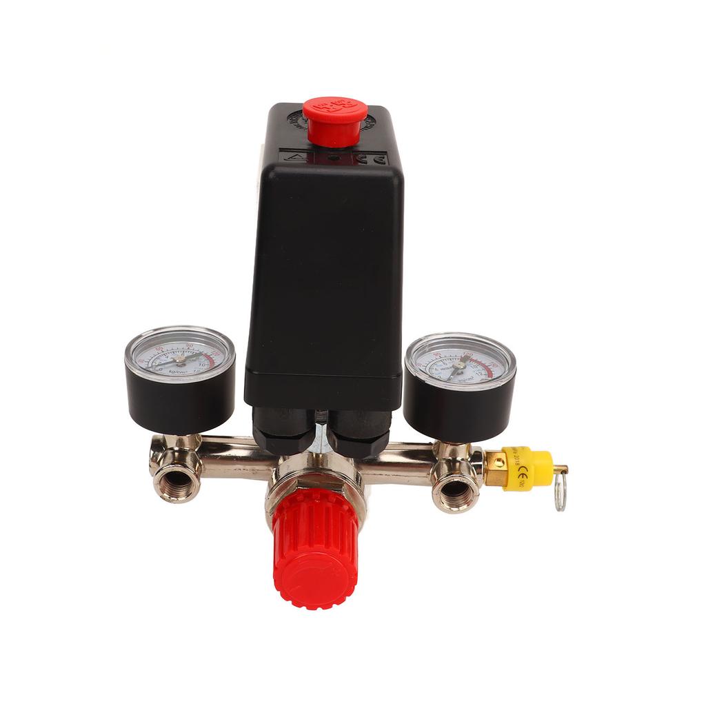 Air Compressor Pressure Switch Air Compressor Pressure Switch Control Valve Kit with US Style 3 in 1 Brass Port