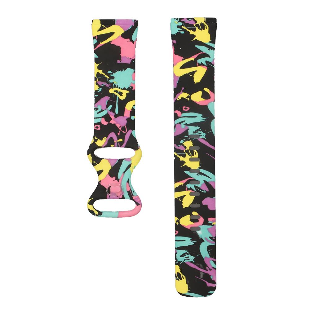 

Pattern Printing Design Silicone Watch Band Strap Replacement Size S for Fitbit Versa 3 Style I