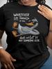 Duck Printed T-shirt, Casual Short-sleeved T-shirt, Patterned Printed Round-neck T-shirt, Breathable Fabric, Suitable for Spring, Summer and Autumn