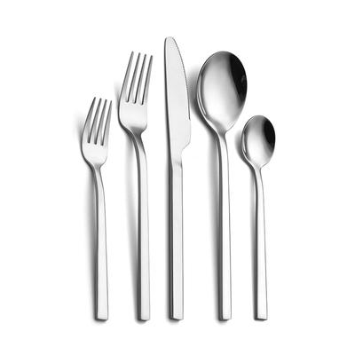5x Edelstahl Besteck Set Lebensmittel Grade Exquisite Handwerk Haltbarkeit Messer Und Gabel Set Löffel Salat