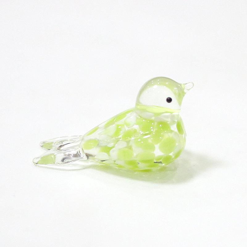 Miniature Murano Glass Bird Decorative Figurine Japan Style Home Fairy Garden Decor Accessories Lovely Handmade Animal Ornaments