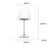 Oblique Long Stem Goblet Red Wine Glass Cup Kitchen Tool Champagne Glass Bordeaux Burgundy Wedding Party Gift Glassware