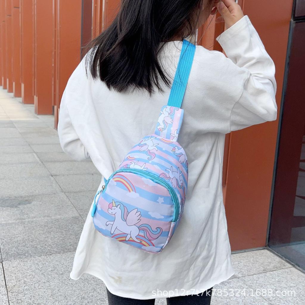 Versatile Baby Cartoon Messenger Bag Unicorn Ultra-light Toddler Cute Breast Bag Going Out Little Girl Change Bag