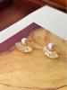 2024 High-End Freshwater Pearl & Shell Fan Earrings: French-Inspired Luxury for Women