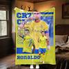 Ronaldo's Triumph blanket Camping trip Home Decor Nap Blanket Digital printing sheet