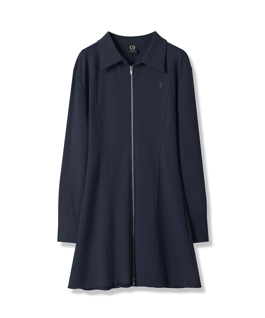 Urban Dress Sopy Collar Long-Sleeve Dress - 4Col