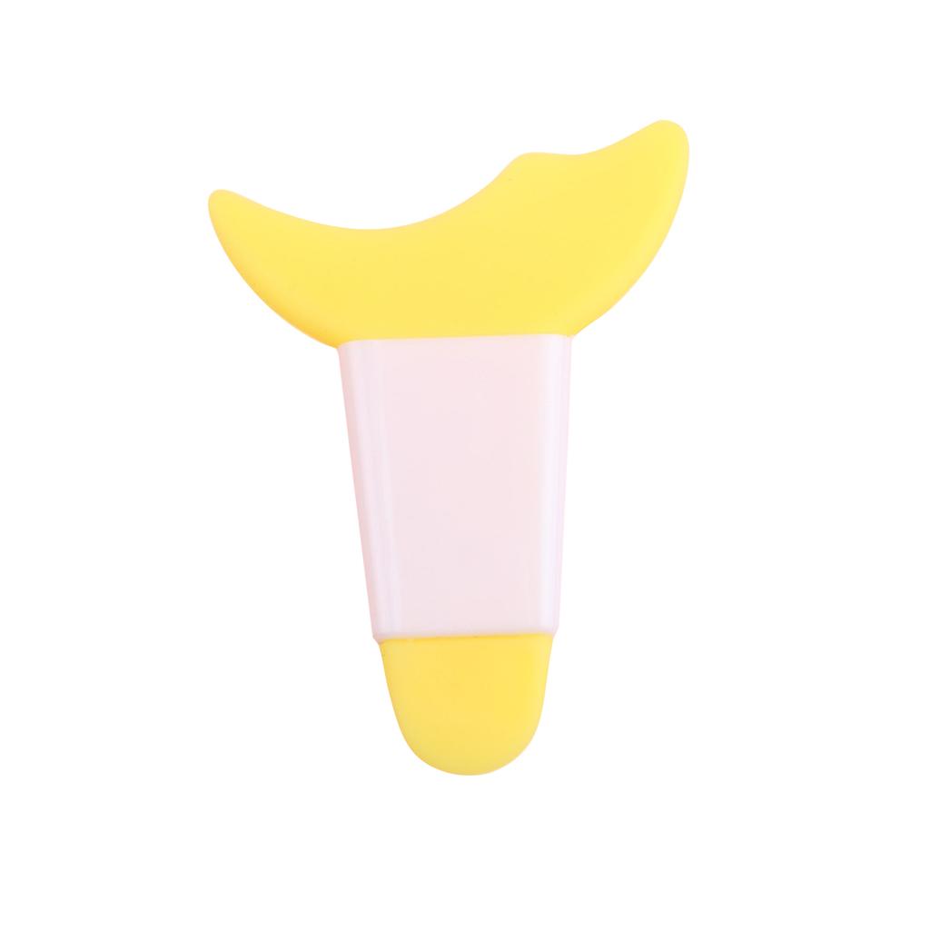 Eye Makeup Assistant Long Handle Baffle Easy To Clean Lower Eyelid Brush Multifunctional Silicone Crescent