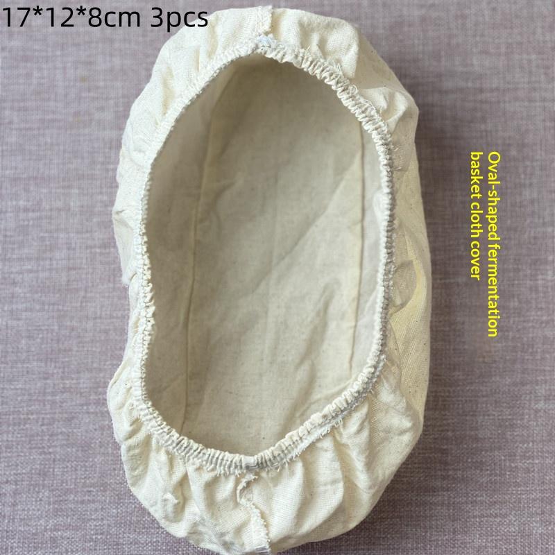 3Pcs Oval/Round Bread Fermentation Basket Cloth Lining Dough Basket Cover Fermentation Cloth For Cake Kitchen Tool