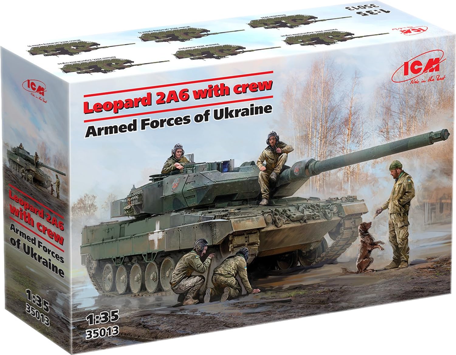 

ICM Ukraine Leopard 2A6 Crew Plastic Model 35013 1/35 w/Tank (Tank)
