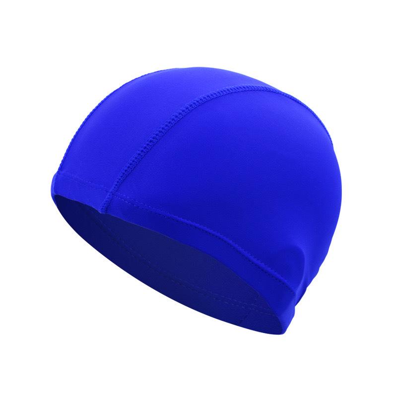 High-Elastic Polyester Swim Cap for Adults - Solid Color with Independent Packaging