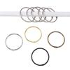 12PCS Rust Proof Shower Curtain Hooks Anti-Drop Circular Bathroom Curtain Rings Strong Load-bearing Curtain Rings
