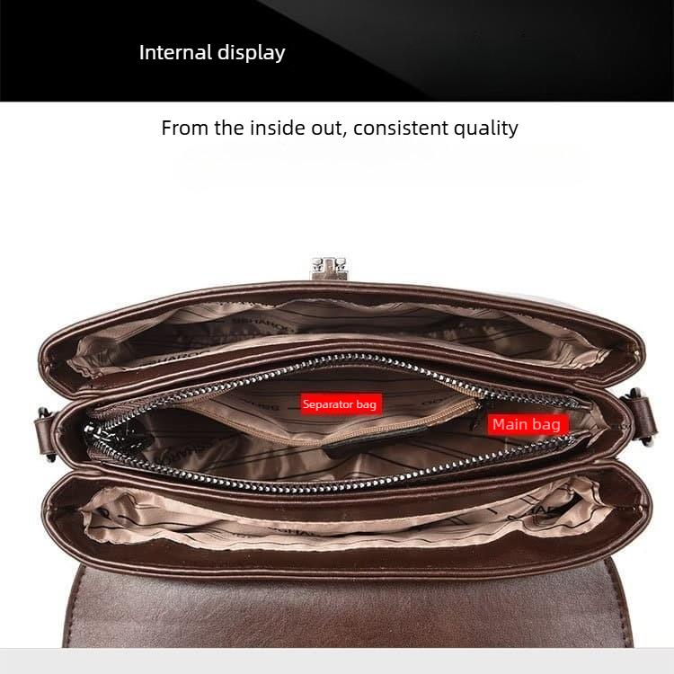 Lock Tote Bag Women's Hand Shoulder Messenger Bag