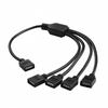 RGB LED Strip Controller Extension & Splitter, 4-Pin Multi-Head Adapter, 30CM-5M
