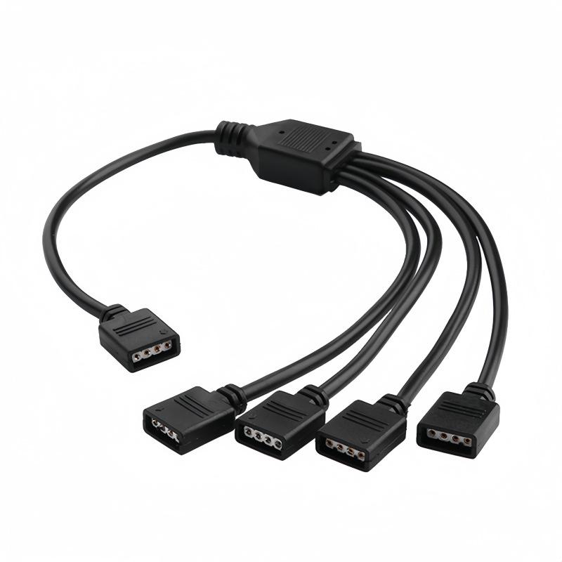 RGB LED Strip Controller Extension & Splitter, 4-Pin Multi-Head Adapter, 30CM-5M