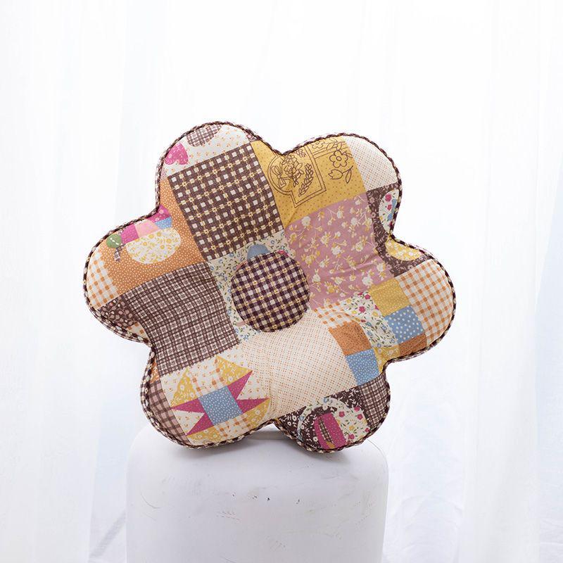 Korejský polštářek s květinami švestky: Celobavlníkový polštářek na zdřímnutí do kanceláře a ložnice