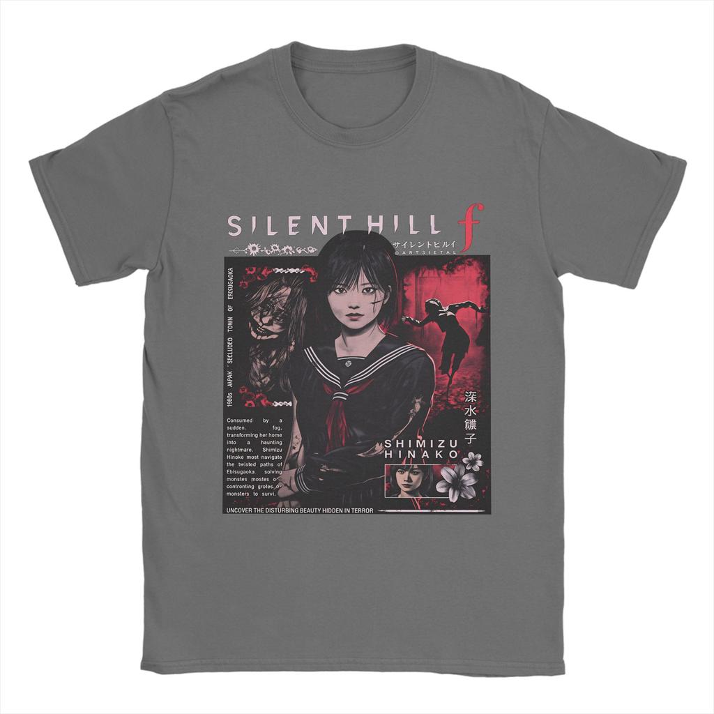 Unisex Vintage S Bootleg Style Silent Hill II T Shirts 100 Cotton Tees Beach Y2K TShirt O Neck Leisure Tshirt Big Size 5XL 6XL