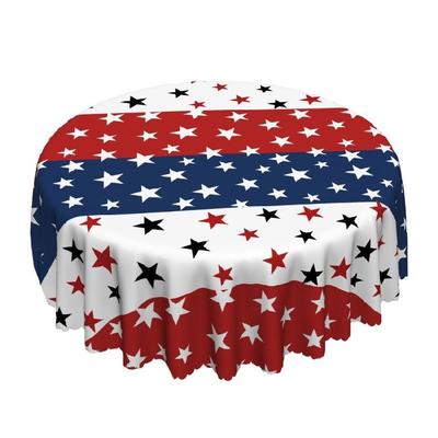 Memorial Day 4th Of July Themed Waterproofs Tablecloth Easy Wipe Surfaces Indoor Outdoor