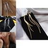 Alloy Long Drop Earrings With Chain Design For Women And Men Trendy Jewelry Collection