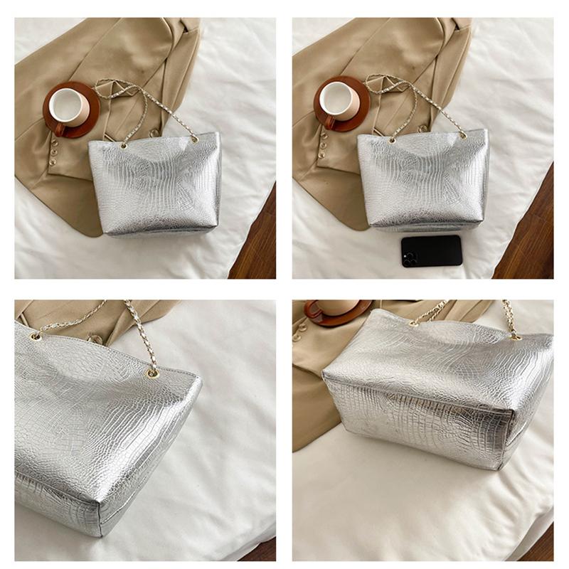 Marke Mode Lässig Damen Schultertaschen Krokodilmuster Handtasche PU Leder Damen Große Tragetasche für Damen Reise CLE