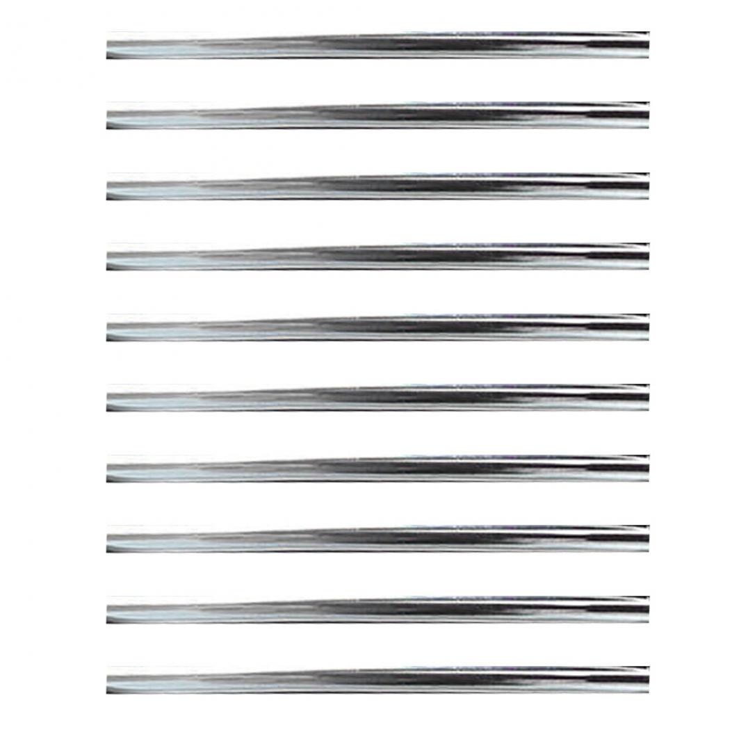 

10 шт. 20 см. Декоративные U-образные молдинги, на салонные дефлекторы приточной вентиляции автомобиля серебряный