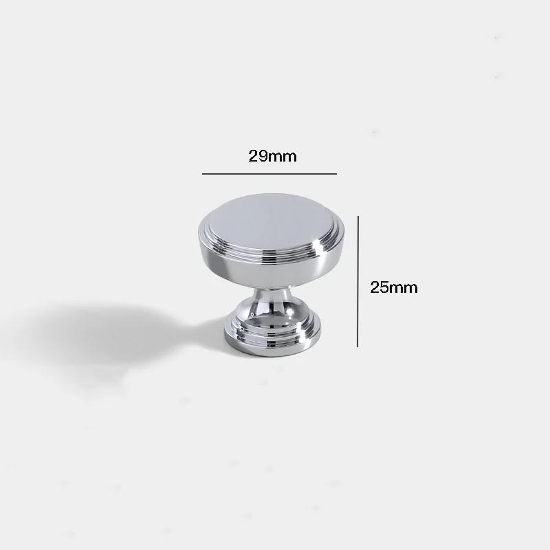 Хромированные латунные ручки Блестящая серебряная ручка-рейка для шкафа Ручка-рейка для гардероба Ручка для кухонного ящика Цельная латунная дверная фурнитура