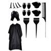 16x/Set Hair Coloring Kits Hair Clips Hair Dye Tools Hair Brushes Hair Dye Bowl Beauty Salons Tool Easy To Use for Woman
