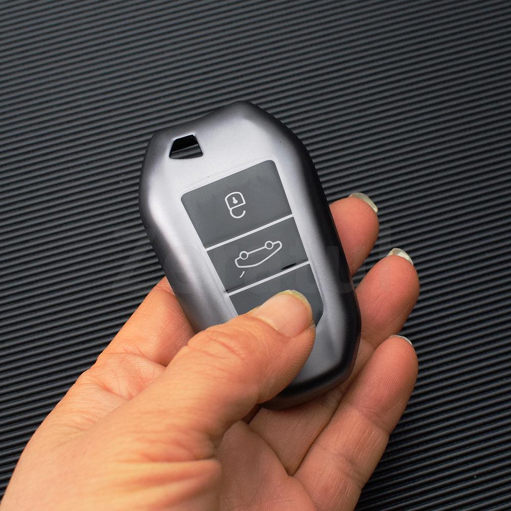 Auto Shell Fob Holder For Peugeot 208 3008 5008 2008 Ds5 Ds6 Ds3 For Citroen C5 X7 Car Key Cover Keychain Remote Case Protector