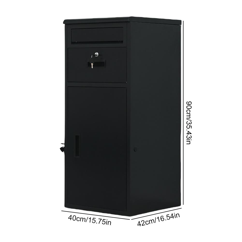 Anti-Theft Parcel Drop Boxes with Lock Outdoor Package Delivery Rustproof Package Drop Container for Secure Package Deliveries