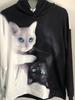 Top European and American printed autumn and winter loose hooded sweatshirt for women