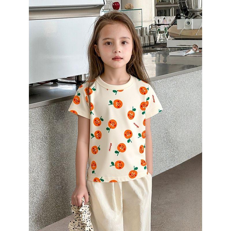 Brand Tail Goods Sports T-shirt Korean-Style Half-Sleeve Ins Children's Clothing