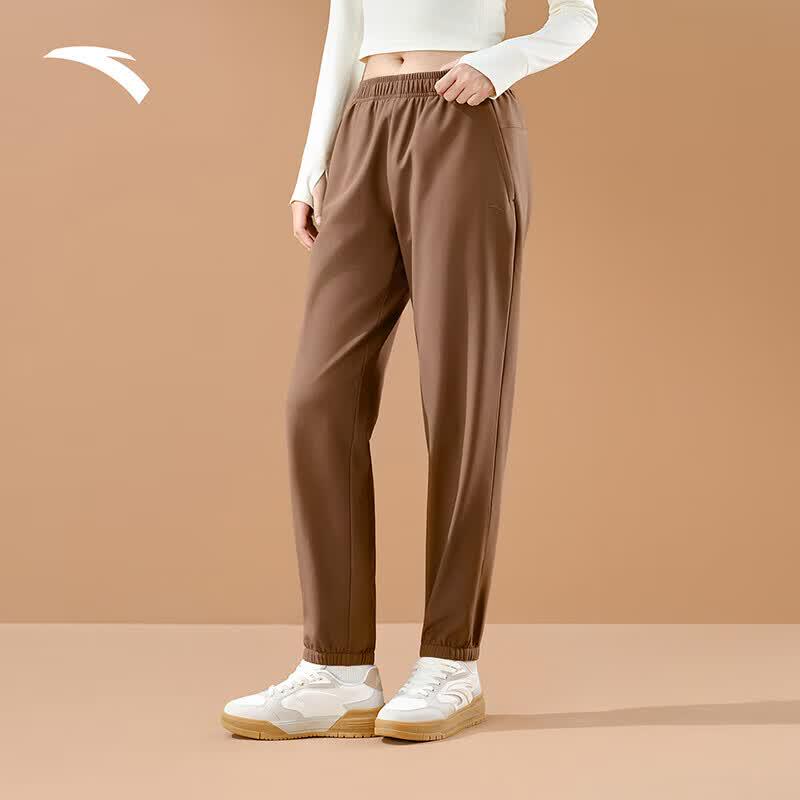 Anta Women's Fleece-Lined Sports Pants