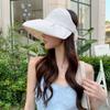 Windproof Women Pearl Bucket Hat Sun Protection Beach Cap Sun Cap  Summer Spring Autumn