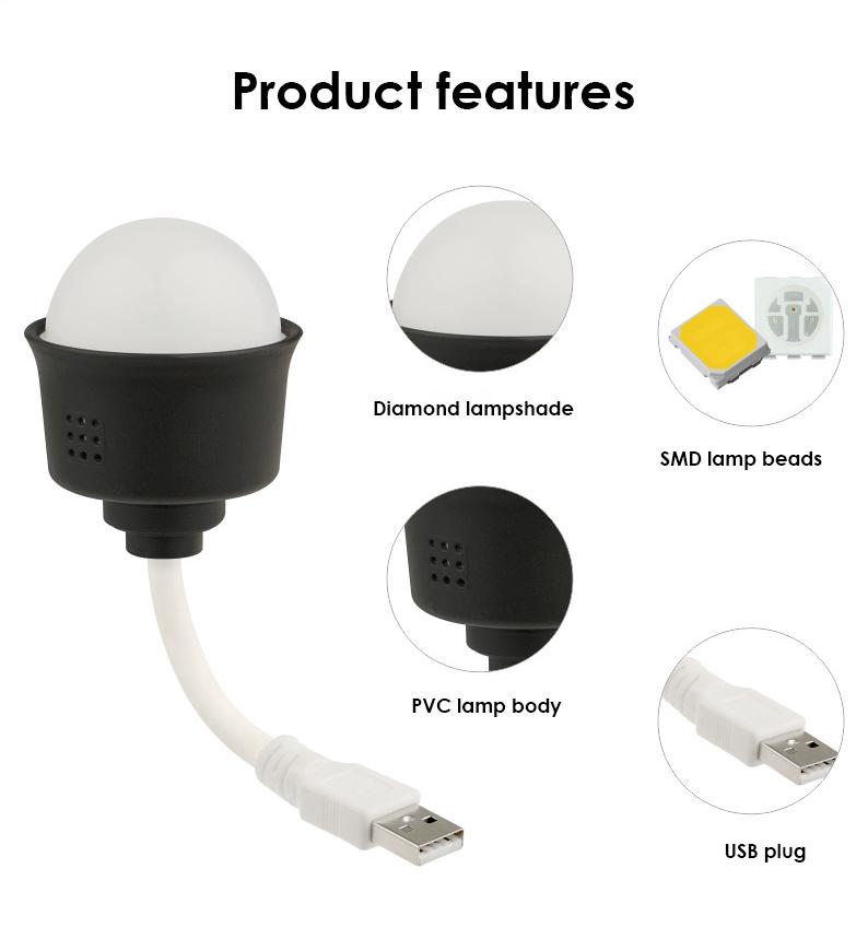 USB Stecker Nachtlicht Tragbare LED Lampe Computer Mobile Power Aufladen Mini Buchlampe Augenschutz Studie Kleine Leselampe