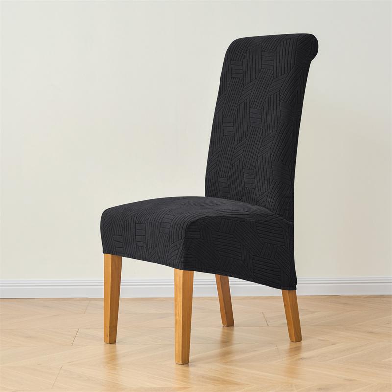 1/2Pcs Nordic Xl Size Dining Chair Cover Solid Color Washable Chair Slipcover Removable Elastic Seat Case El Banquet Home