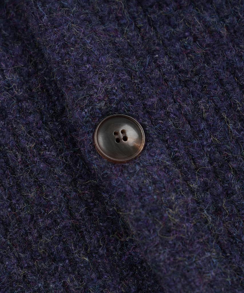 Frizmworks Brushed Wool Round Cardigan _ Purple
