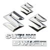 3D Badge Steering Wheel Sticker Car Front Emblem Rear Trunk Logo For SUZUKI Swift Metal Alloy Modified Letter Decoration